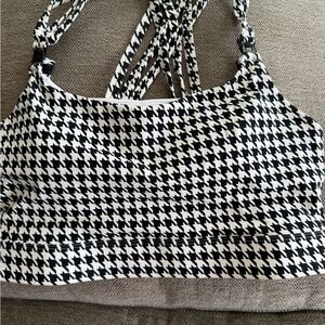 Houndstooth Sweat & Milk Nursing and Pumping Bra